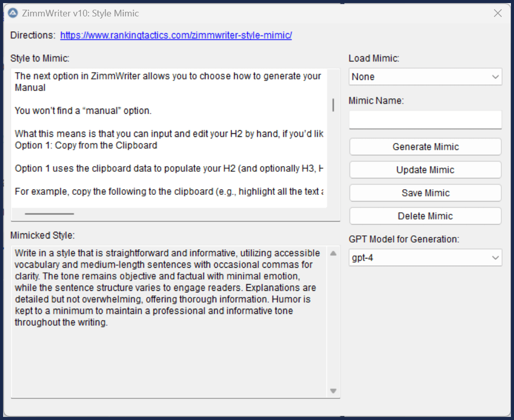 Style Mimic - 1721400191 870 ZimmWriter Style Mimic wwwrankingtacticscom