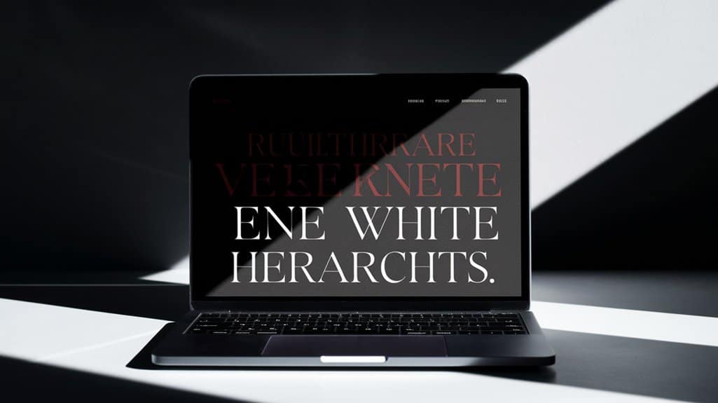 Farbe und Kontrast Typografie