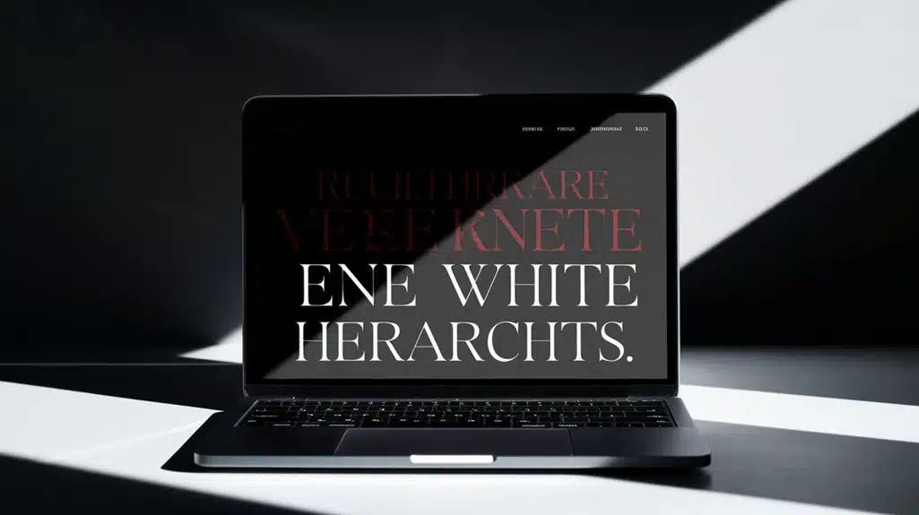 Farbe und Kontrast Typografie