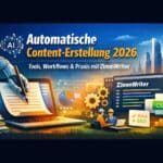 Automatische Content-Erstellung 2026: Tools, Workflows und Praxis mit ZimmWriter